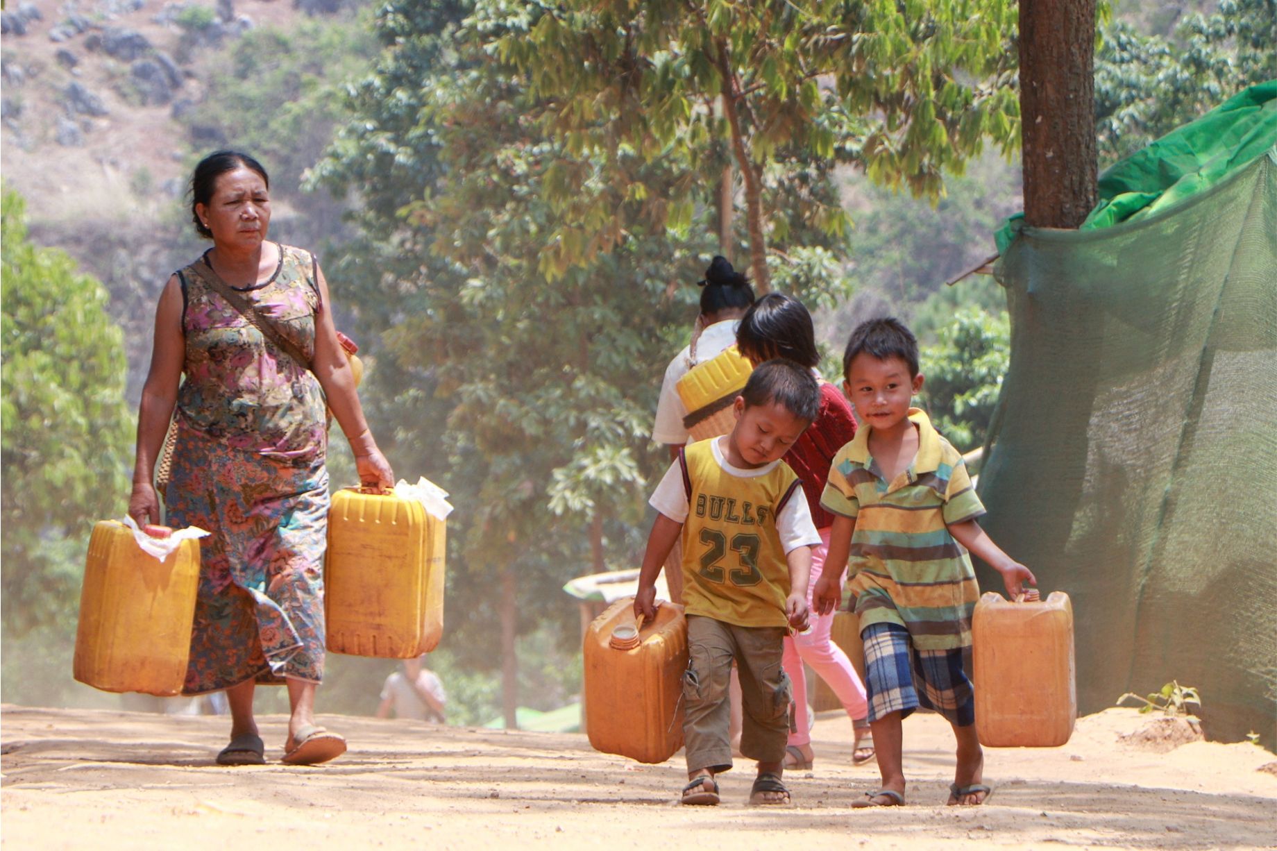 fleeing civilians myanmar